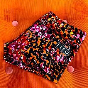 EUC FLEO Leopard Cheetah Print Booty Shorts Medium